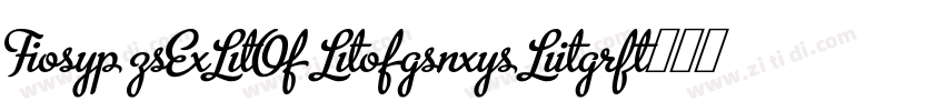FSP DEMO Modny Lig字体转换 FSP DEMO Modny Lig字体转换